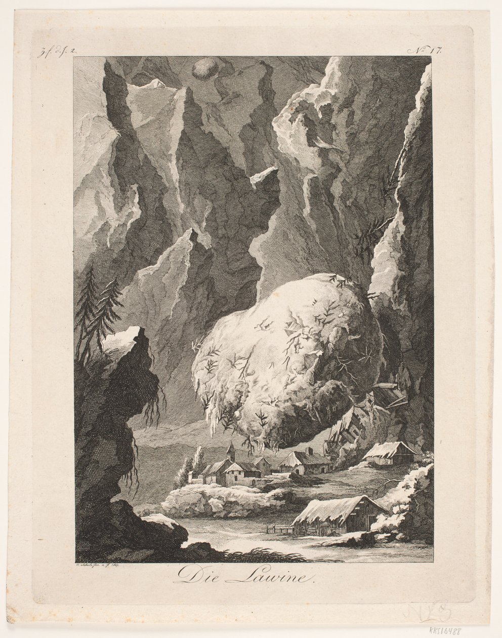 De lawine door Georg Christian Schule