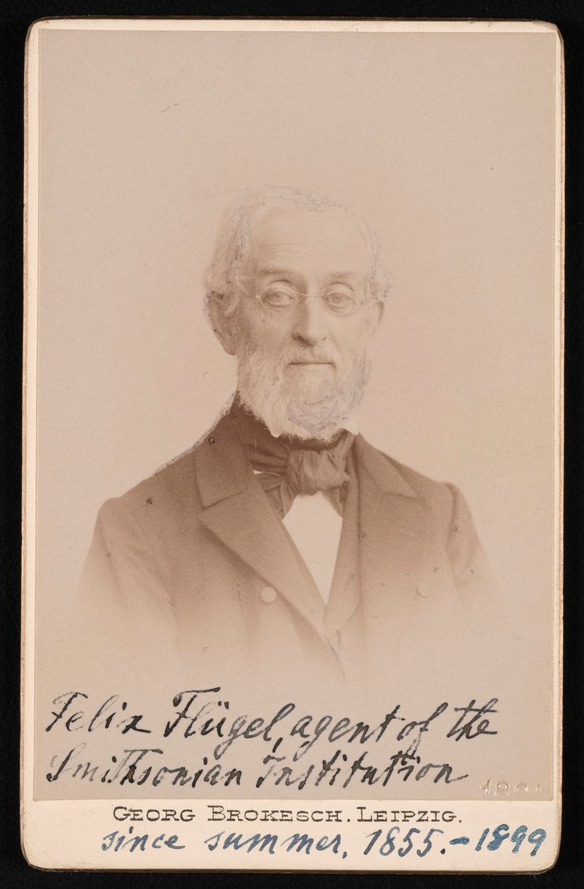 Portret van Felix Flugel door Georg Conrad Adolph Brokesch