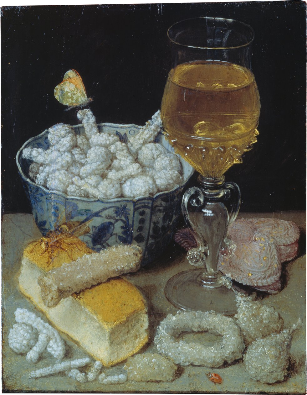 Duits: Stilleven met brood en zoetigheden Stilleven met brood en zoetigheden door Georg Flegel