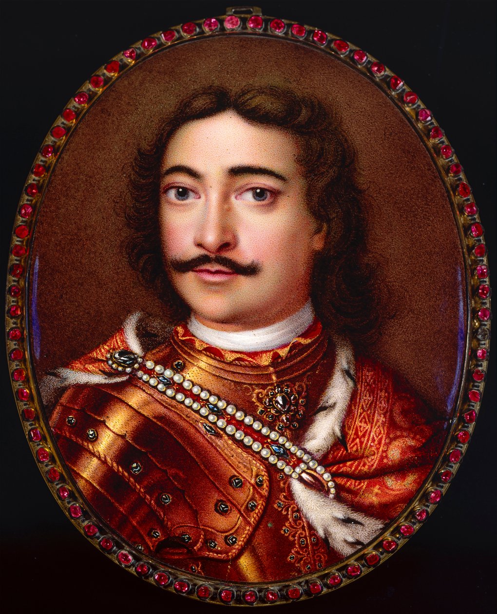 Portret van Keizer Peter I de Grote 1672-1725 door Georg Friedrich Dinglinger