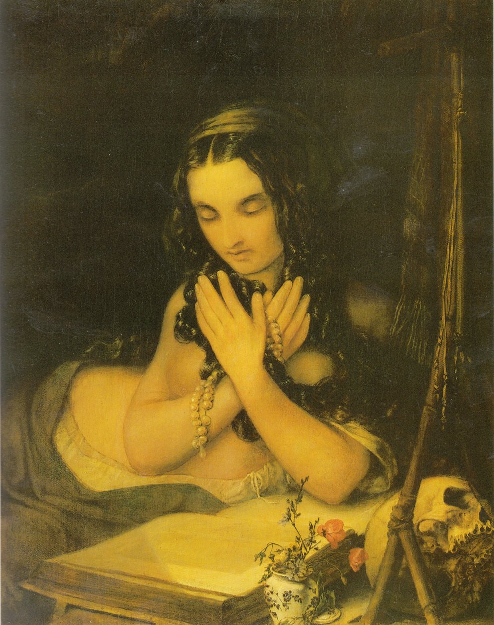 Duits:  Maria Magdalena Boetvaardige Maria Magadalena door Georg Friedrich Kersting