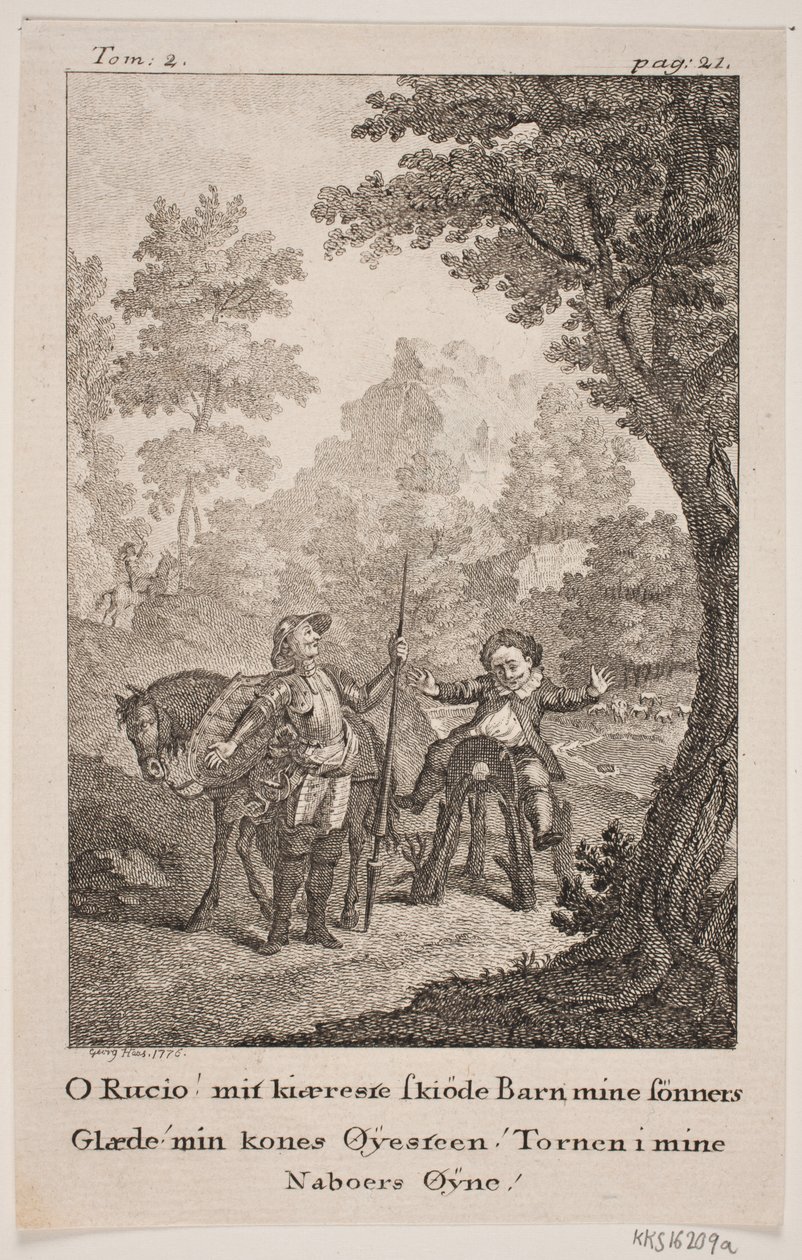 Illustratie bij Don Quichot door Georg Haas