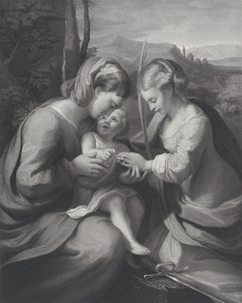 Het mystieke huwelijk van Sint Catharina, ca. 1831 door Georg Jacob Felsing