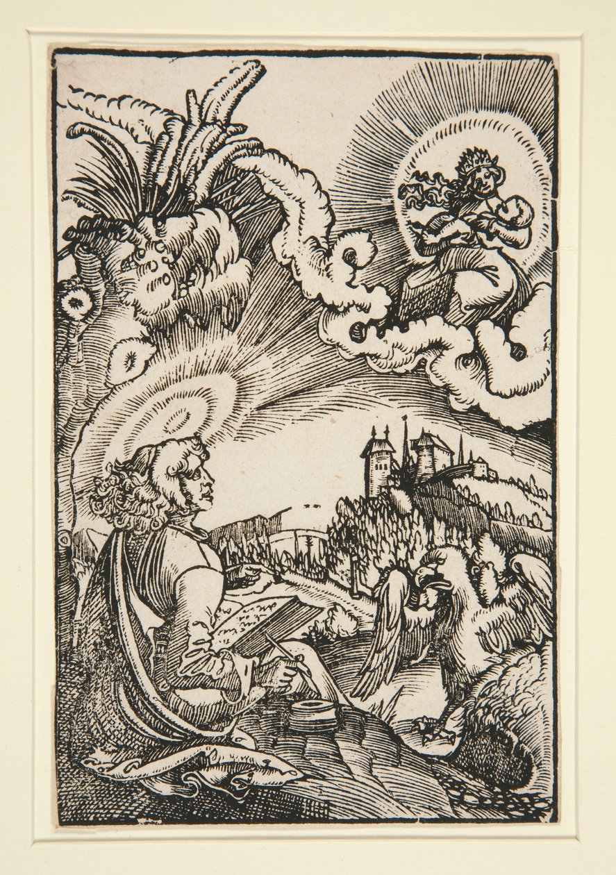 St. Johannes op Patmos door Georg Lemberger