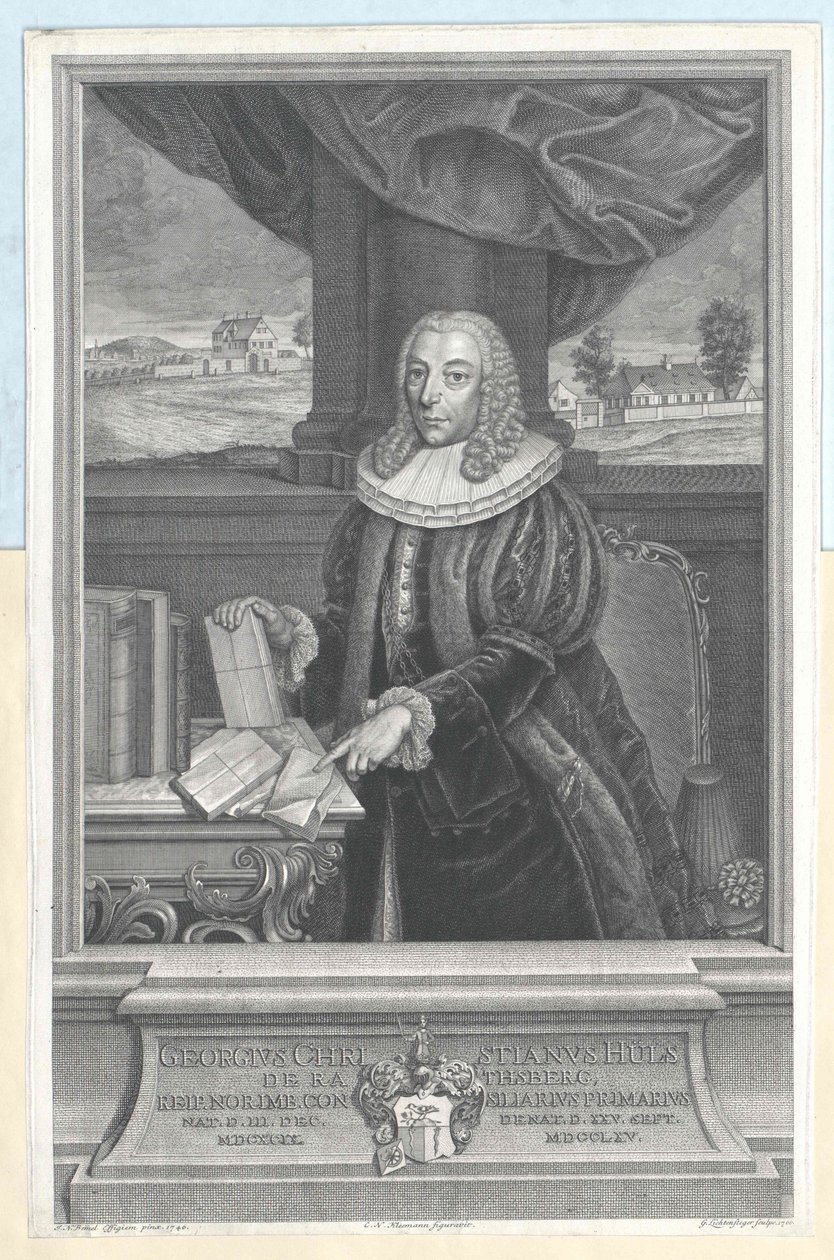 Georg Christian von Rathsberg, adviseur van de gemeenteraad in Neurenberg door Georg Lichtensteger