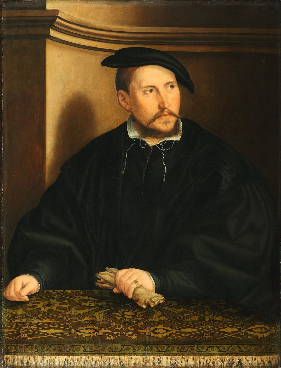 Portret van een jonge man door Georg Pencz