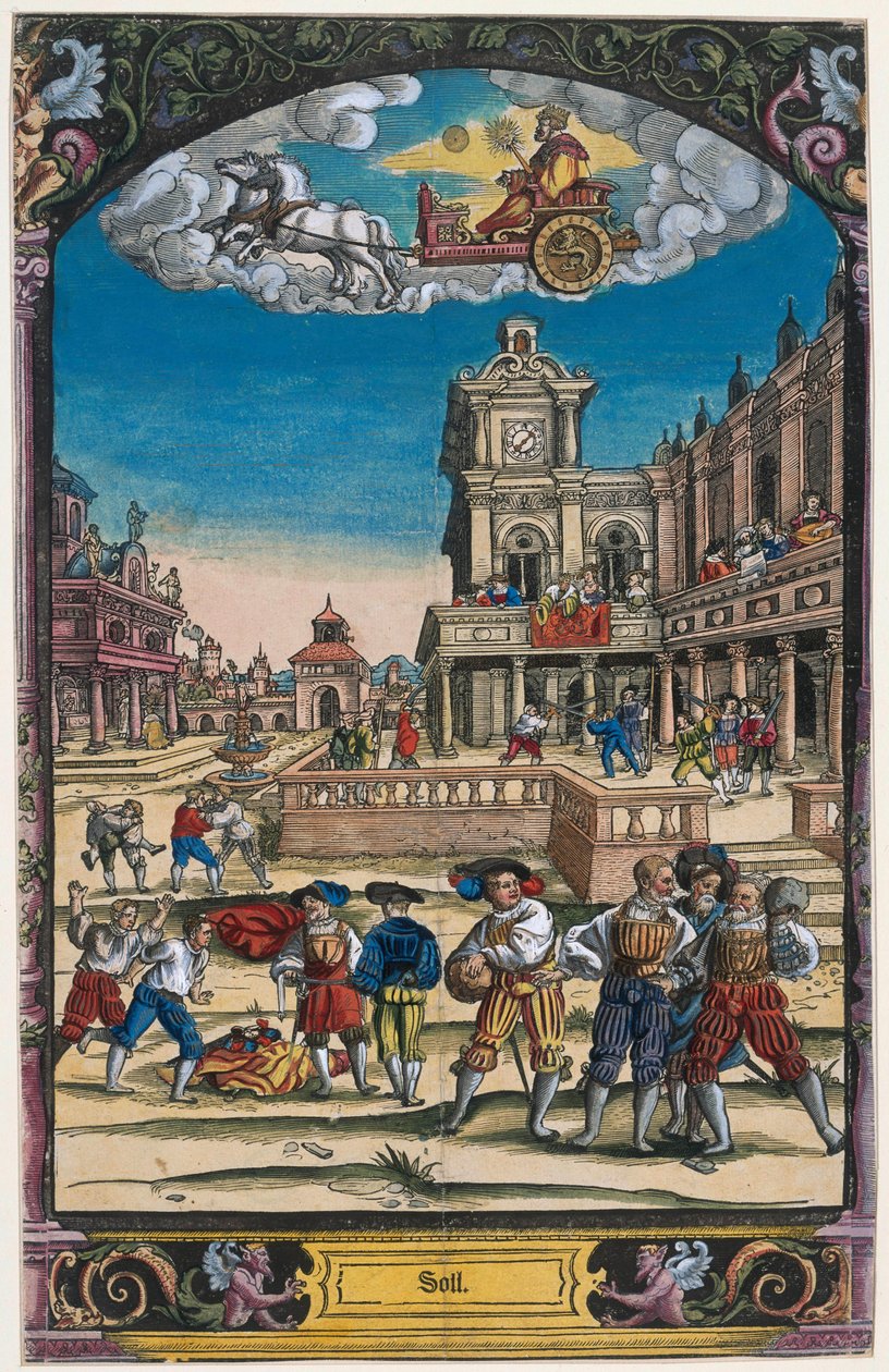 Die sieben Planeten: Sonne door Georg Pencz