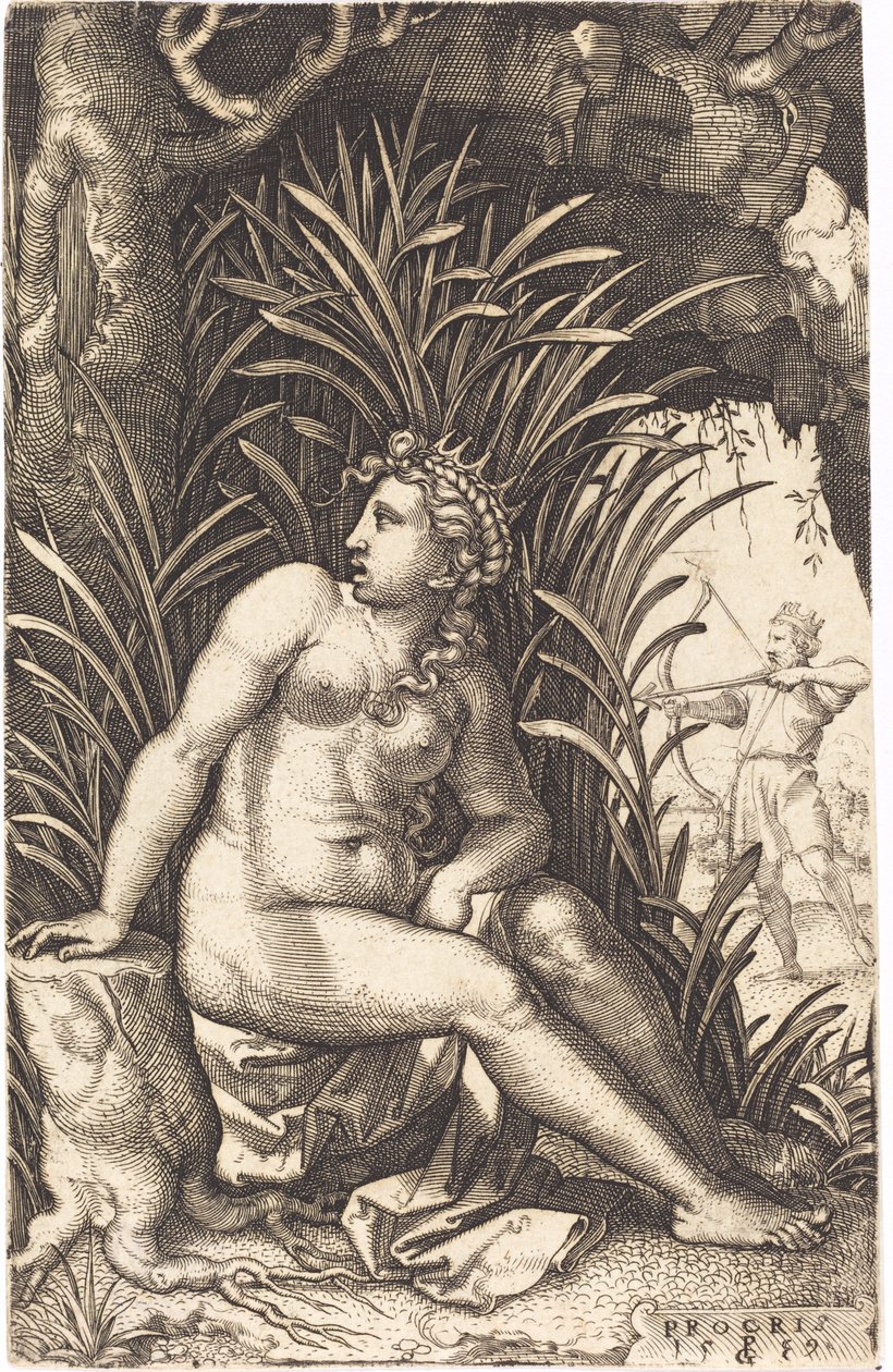 Procris door Georg Pencz