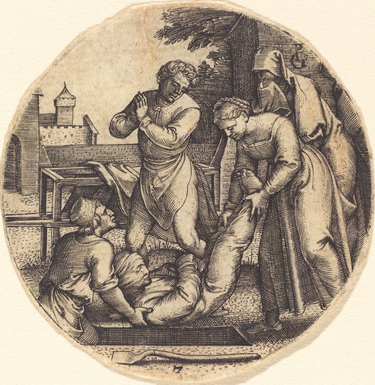 De Doden Begraven door Georg Pencz