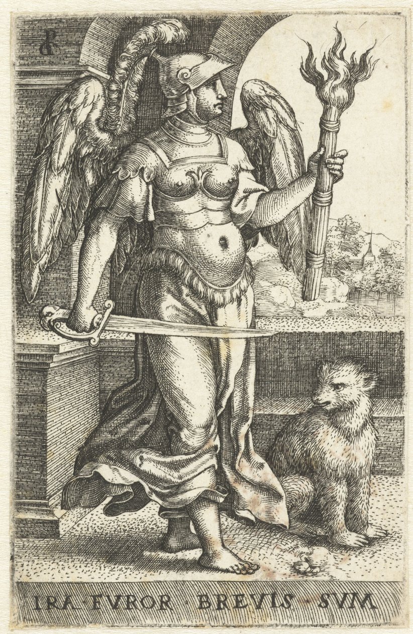 Toorn (Ira) door Georg Pencz