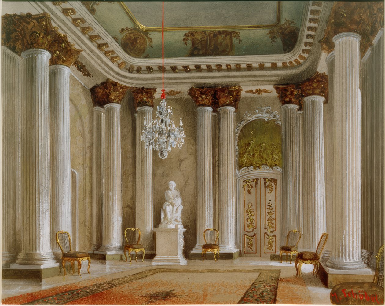 Voorsaal Slot Sanssouci door Georg Schöbel