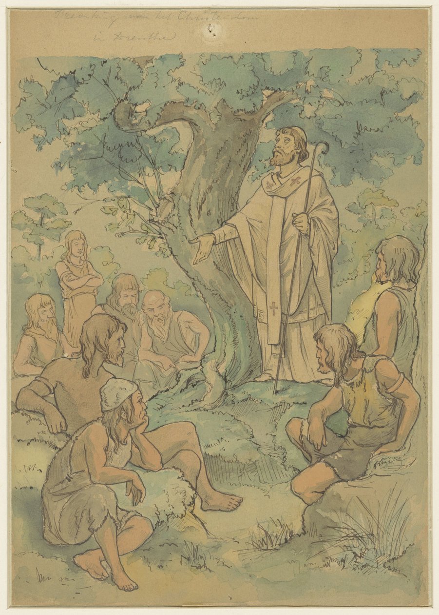Prediking van het Christendom in Drenthe door Georg Sturm