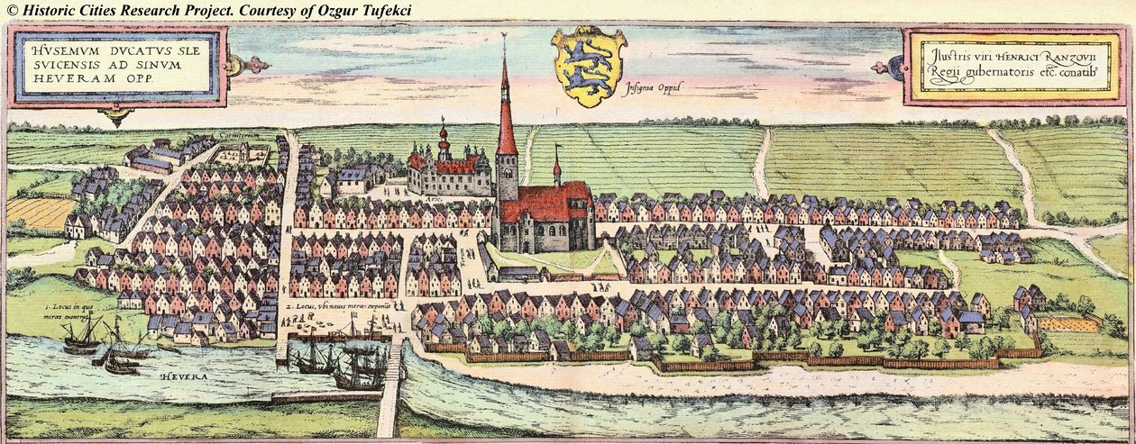 Sleeswijk-Holstein door Georg and Hogenberg Franz (1535 90) Braun