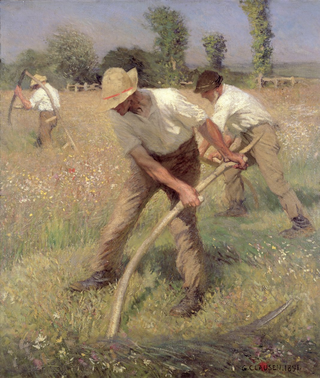 De Maaiers door George Clausen
