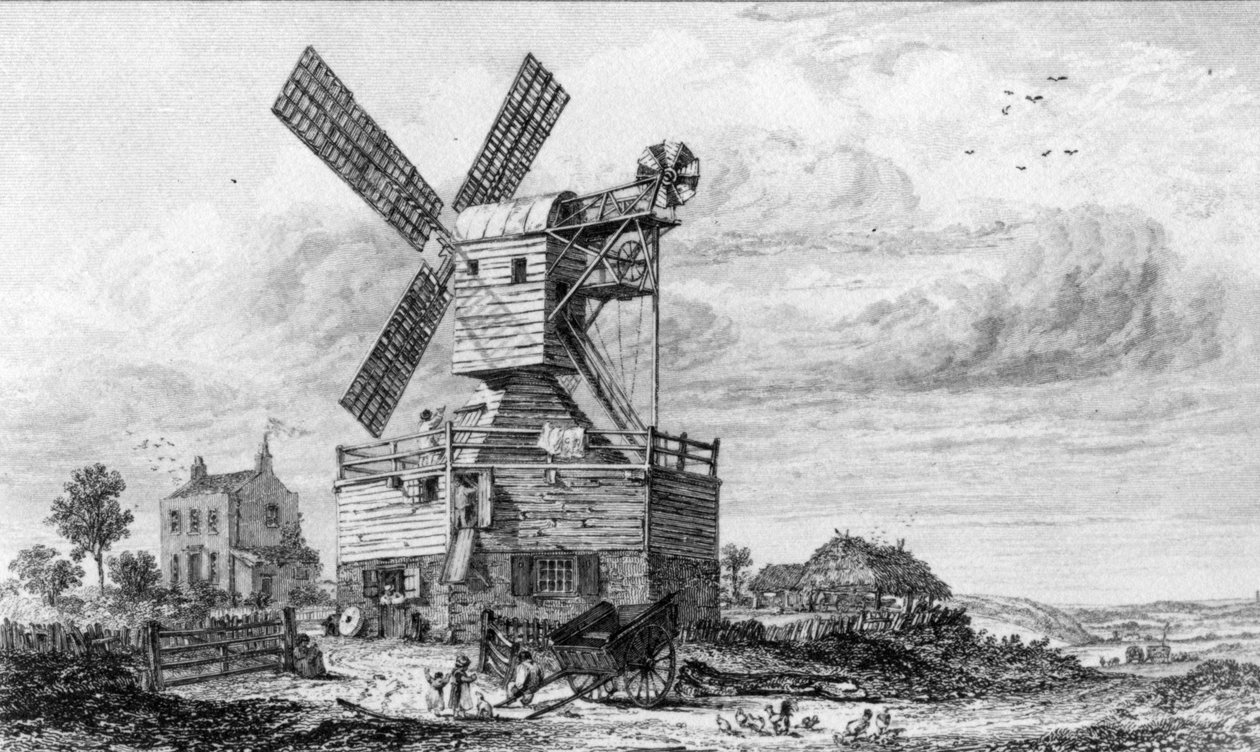 Molen op Wimbledon Common, uit 