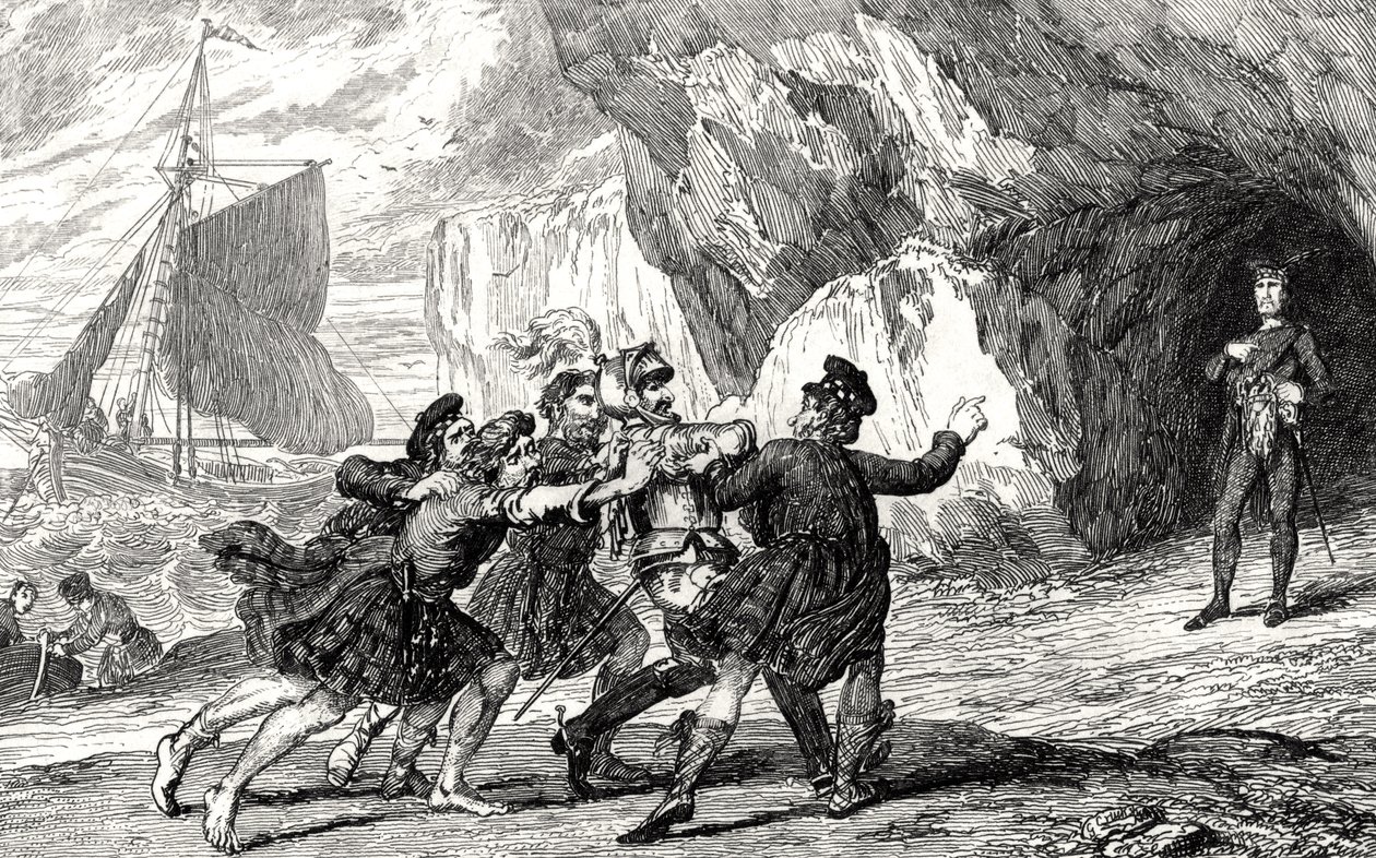 Kapitein Dalgetty bij Ardenvohr, illustratie uit 