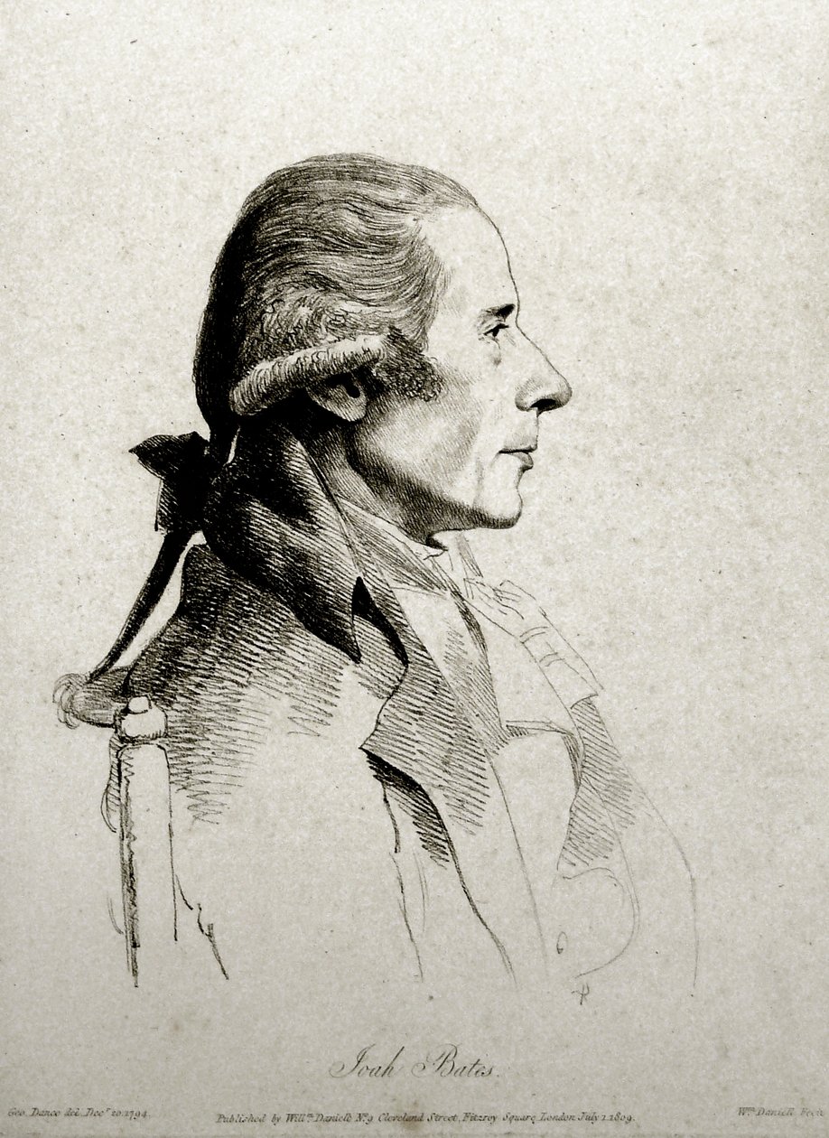 Joah Bates, gegraveerd door William Daniell door George Dance