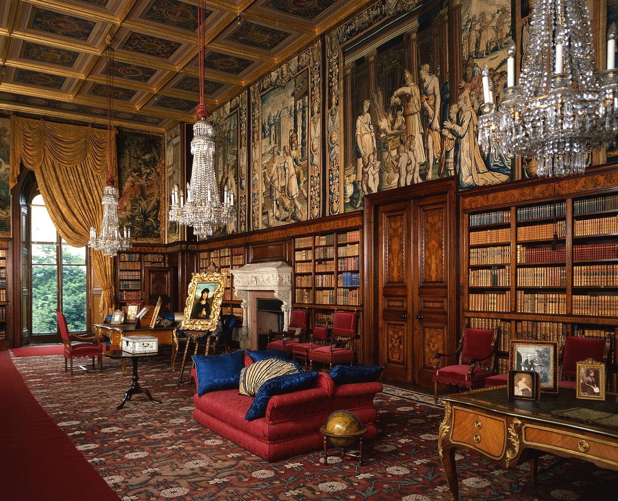 Uitzicht op de bibliotheek door George E. Fox