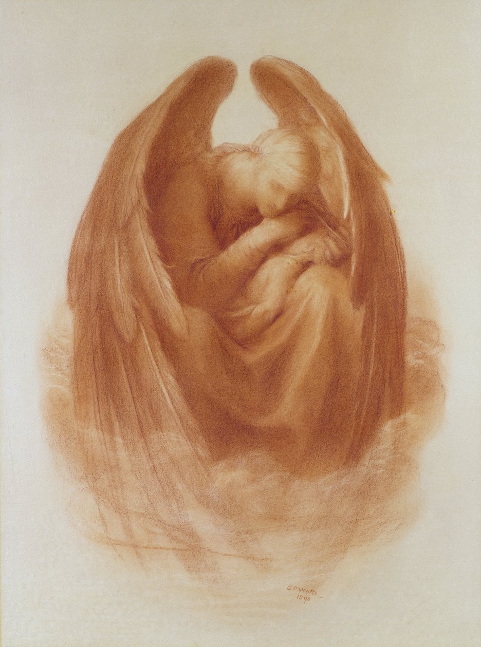 De dood kroont onschuld, 1890 door George Frederick Watts