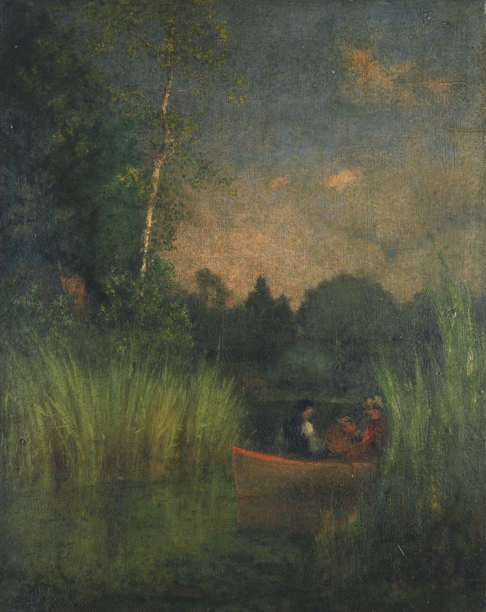 Schemering in het Riet (Alexandria Bay) door George Inness