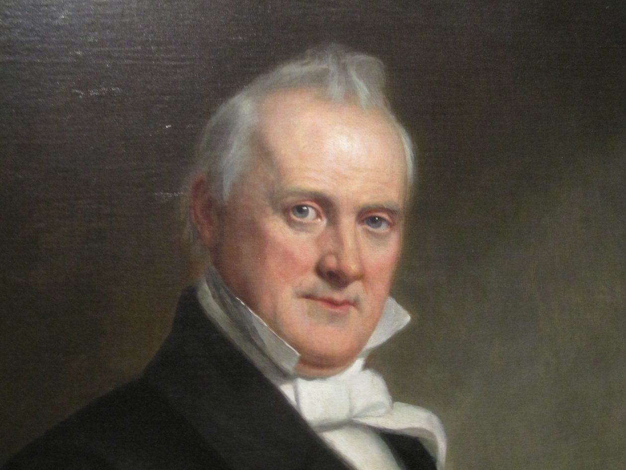Portret van James Buchanan (detail) door George Peter Alexander Healy