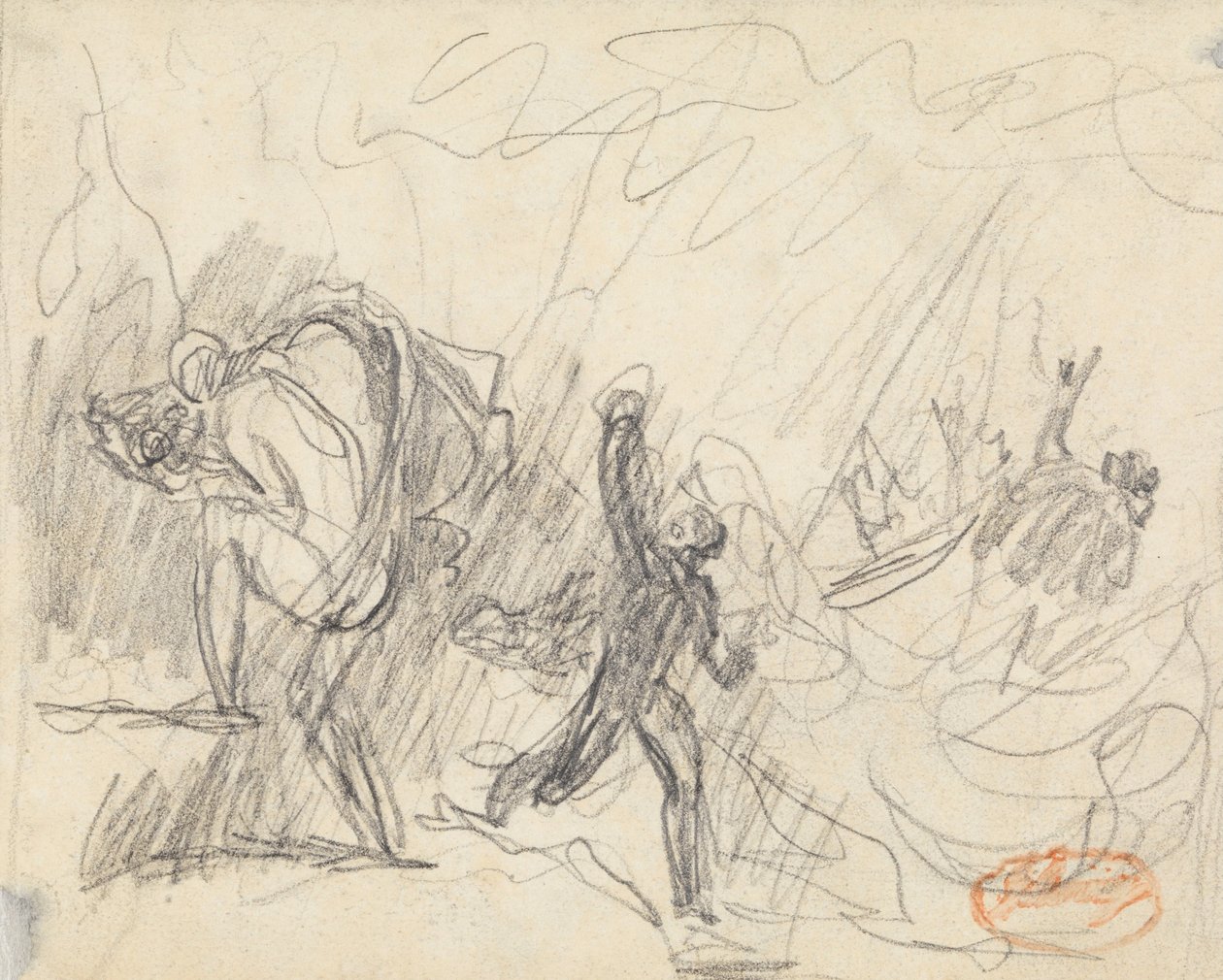 Figuurcompositie Studie 20 door George Romney