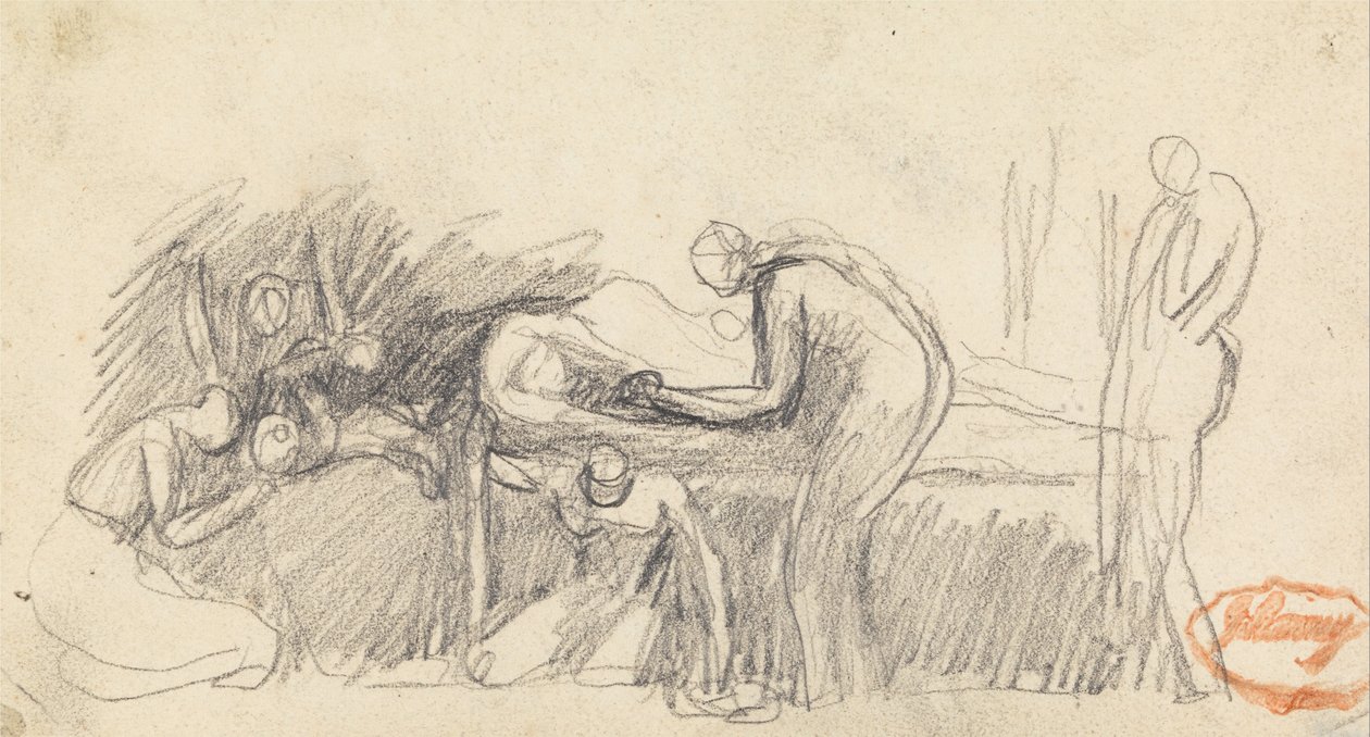 Figurencompositie studie 23 door George Romney