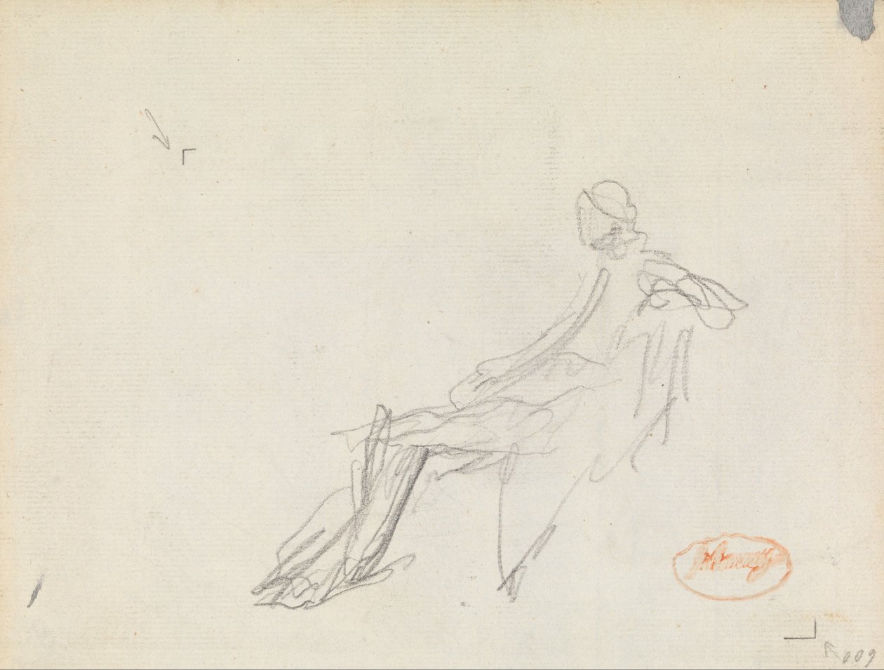 Figuurstudie 9 door George Romney