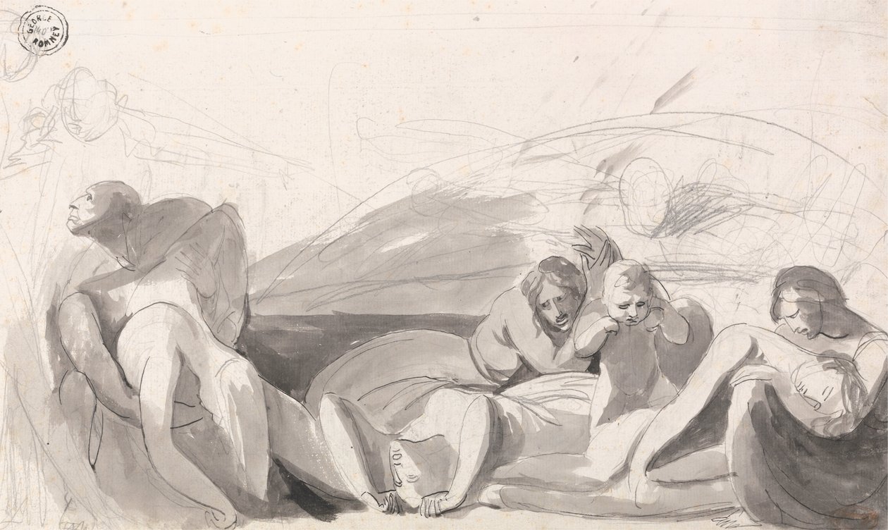 Howard Bezoekt een Gevangenis door George Romney