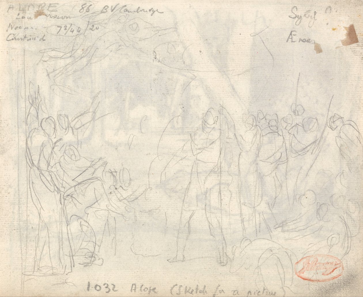 Mucius Scaevola door George Romney