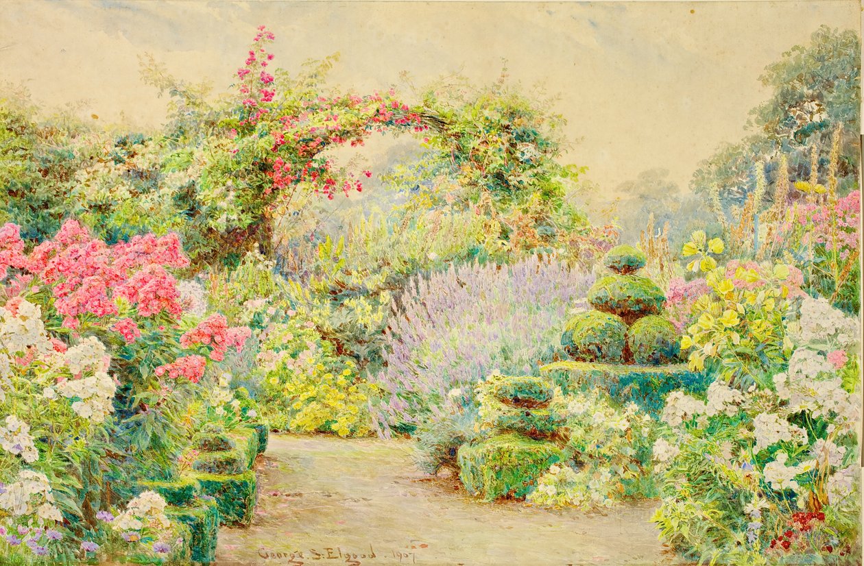 Roundscliffe, een tuin in Leicestershire, 1907 door George Samuel Elgood