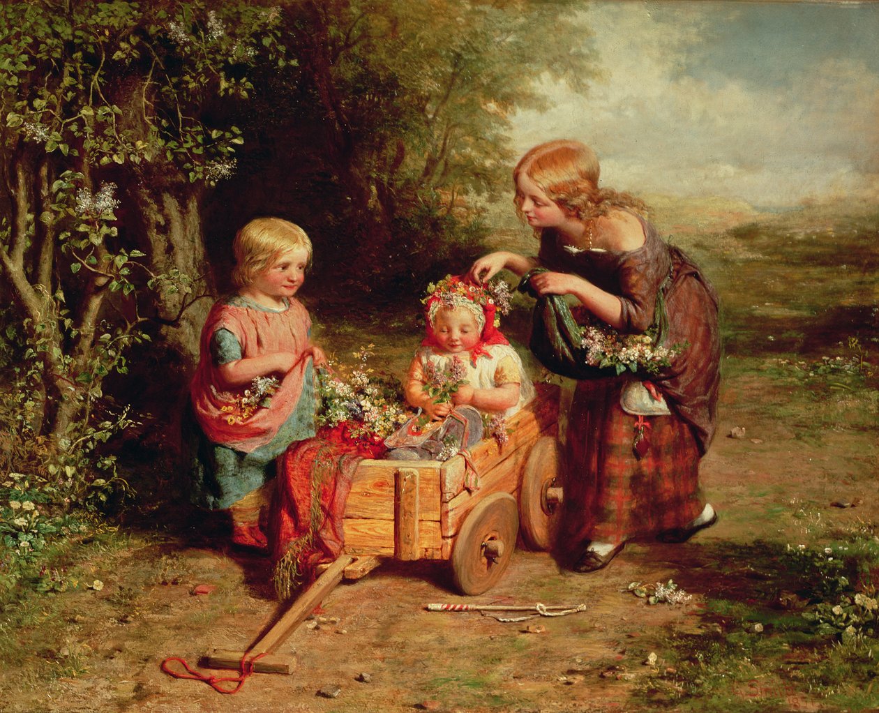 Lentebloemen door George Smith