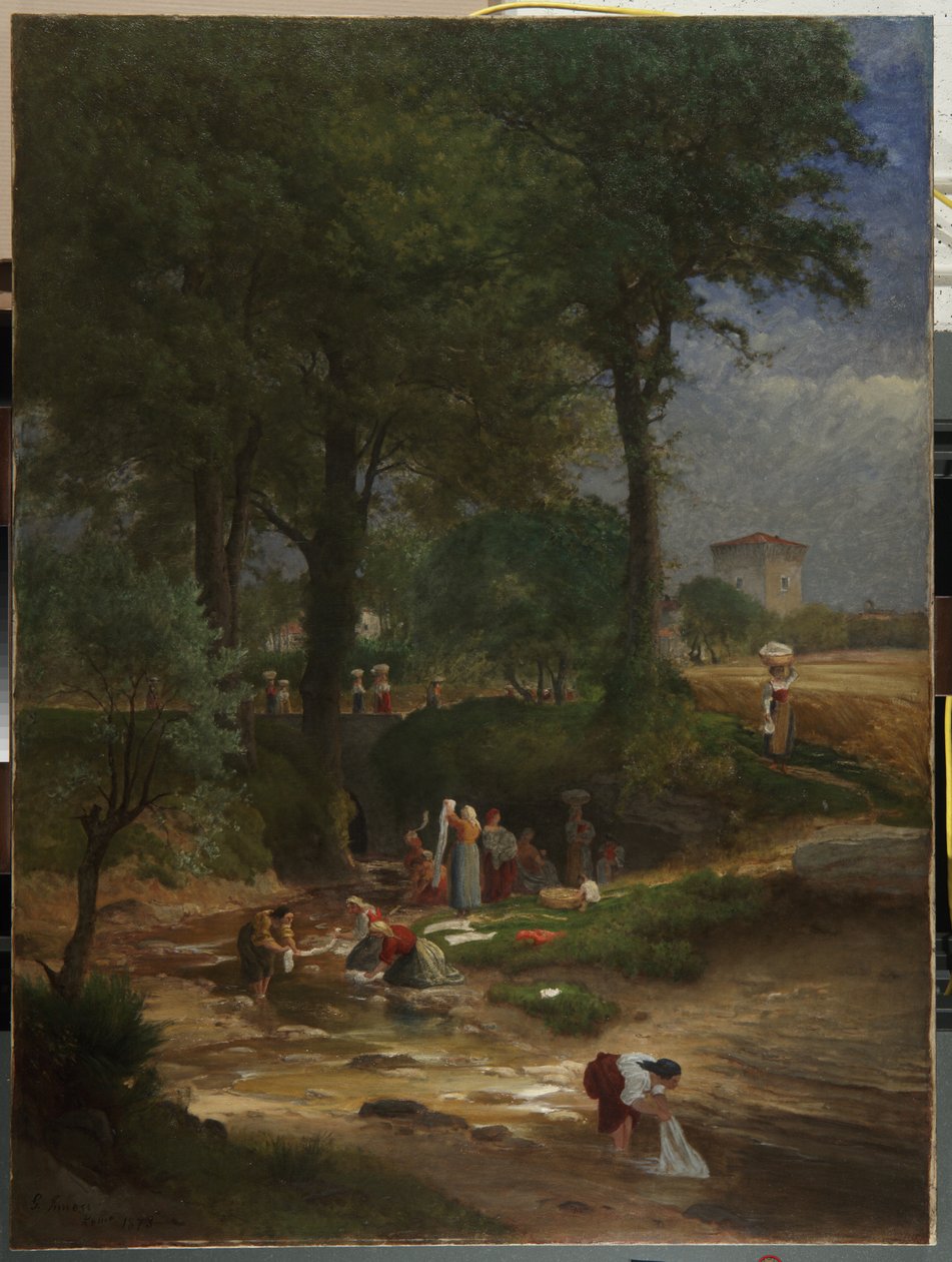 Wasdag bij Perugia door George Inness