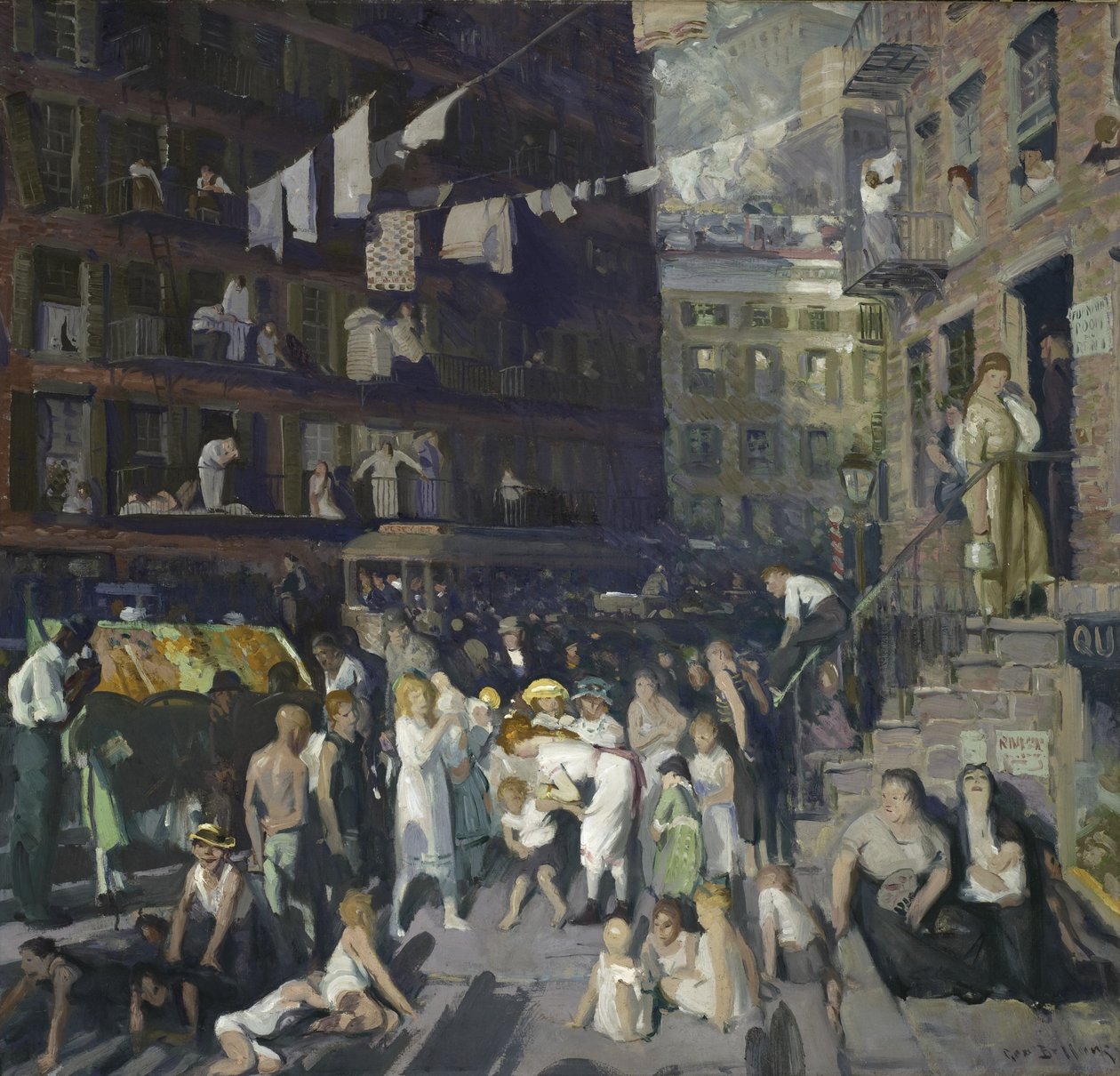 Cliff Dwellers, 1913 door George Wesley Bellows