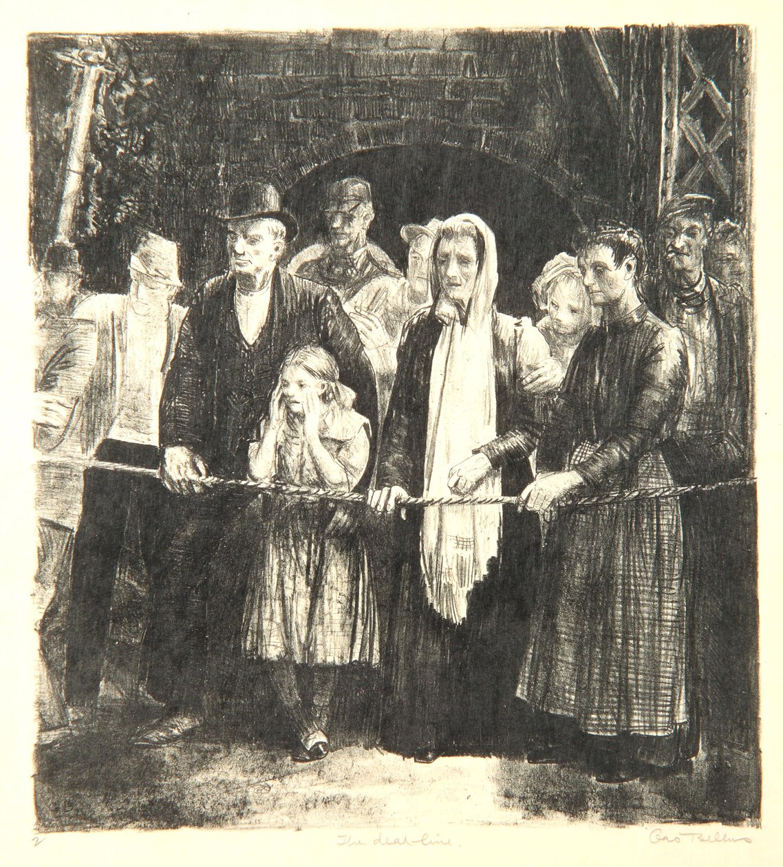 De Doodslijn, 1923 door George Wesley Bellows