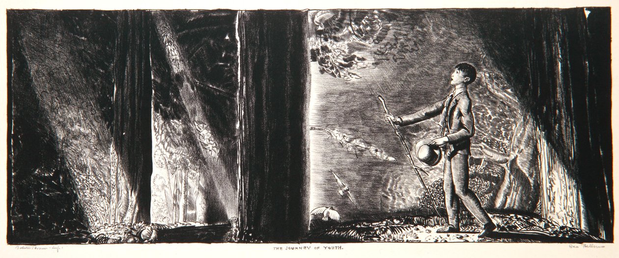 De reis van de jeugd, 1923-24 door George Wesley Bellows
