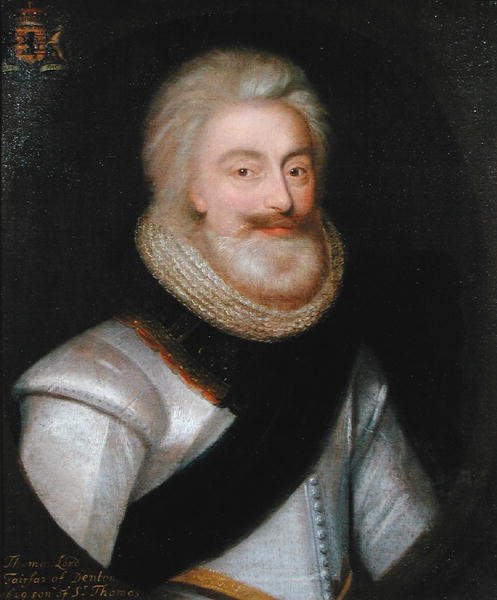Thomas (1560-1640) 1e Lord Fairfax door George (attr. to) Jameson