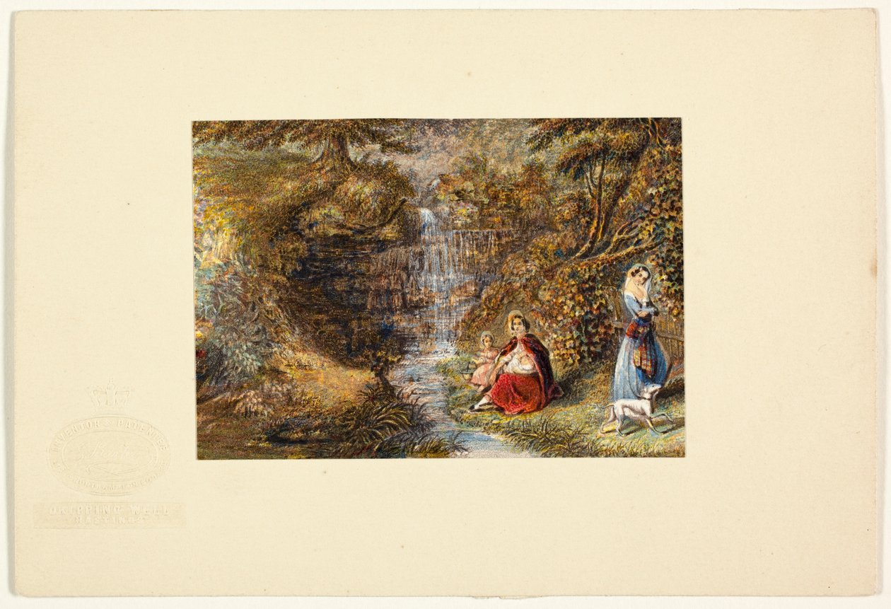 Druipende bron, Hastings door George Baxter