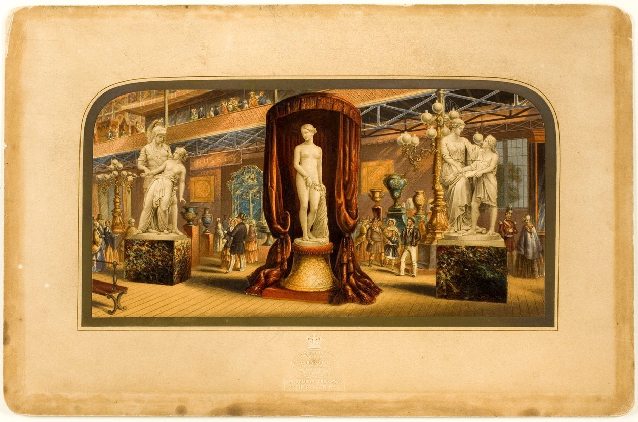 Schatten van de Grote Tentoonstelling nr. 3 door George Baxter