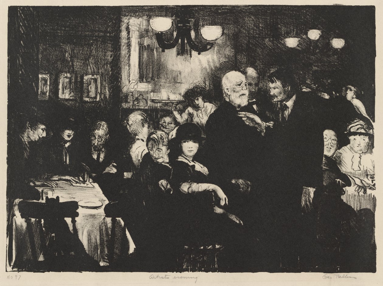 Kunstenaarsavond door George Bellows