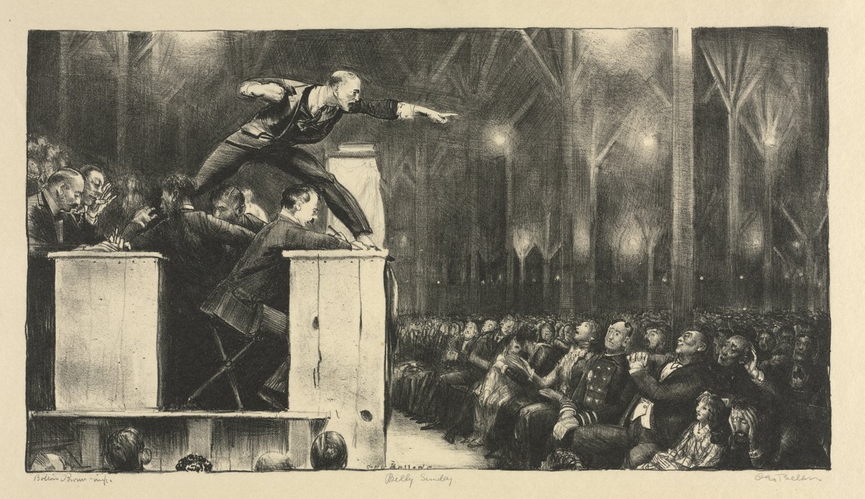 Billy Sunday door George Bellows