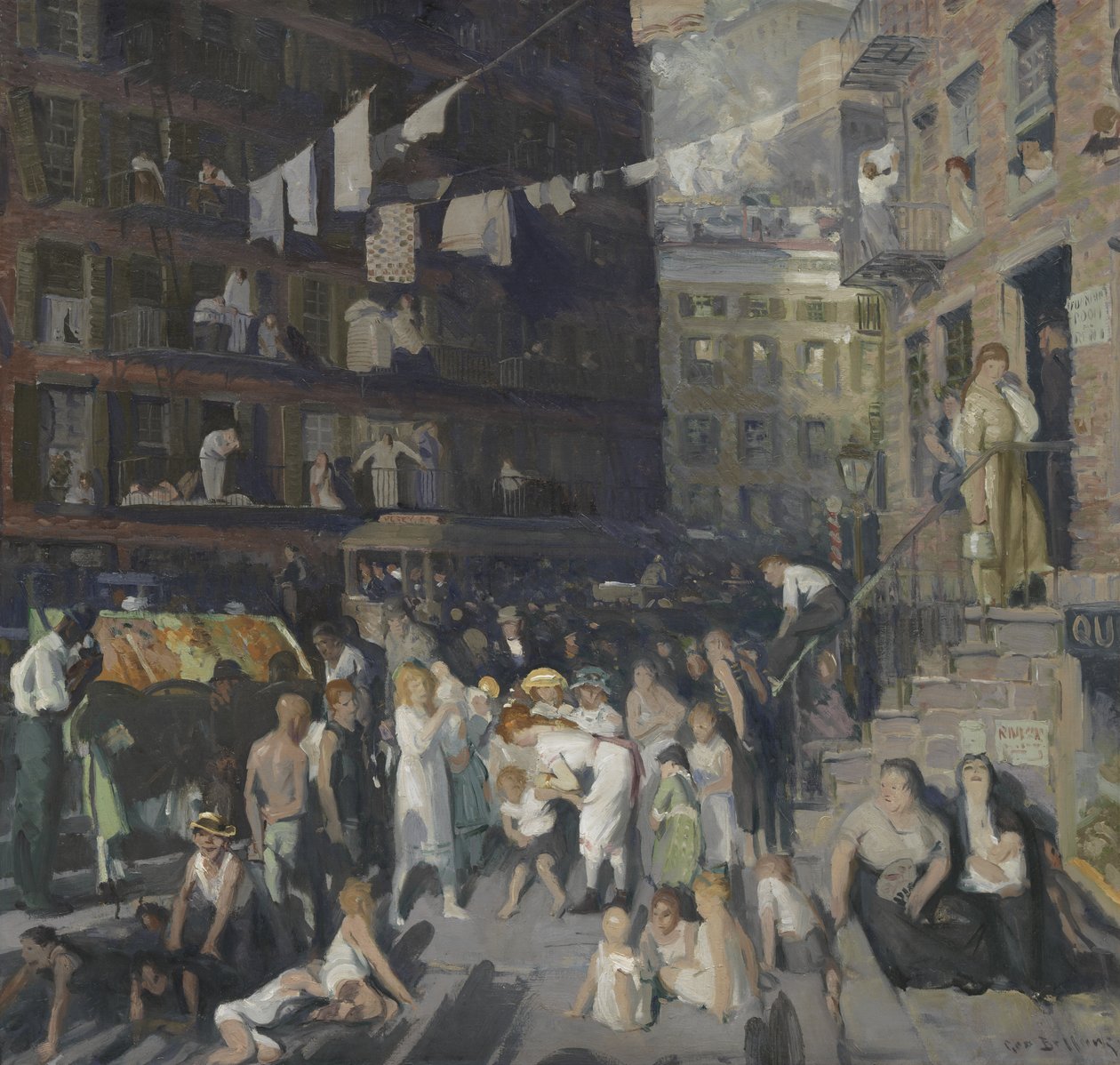 Rotsbewoners door George Bellows