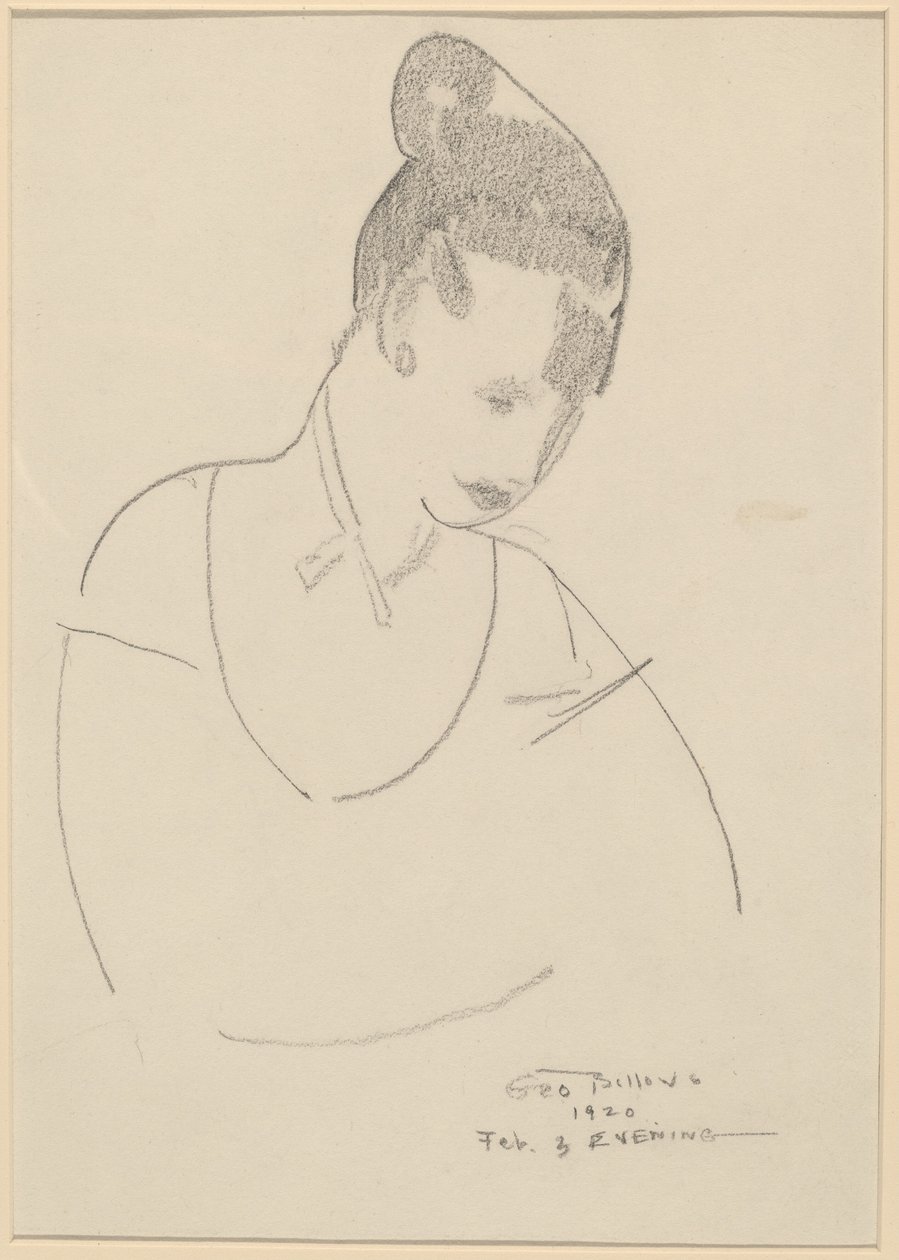 Elsie Speicher [verso] door George Bellows