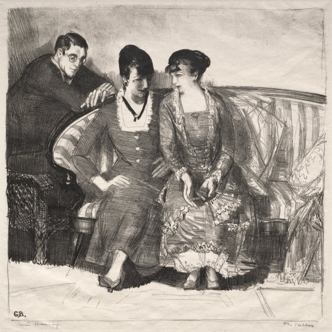 Emma, Elsie en Gene door George Bellows