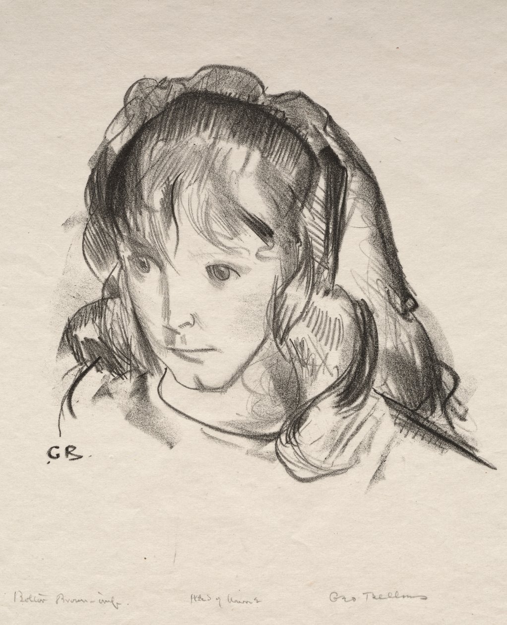 Hoofd van Anne door George Bellows