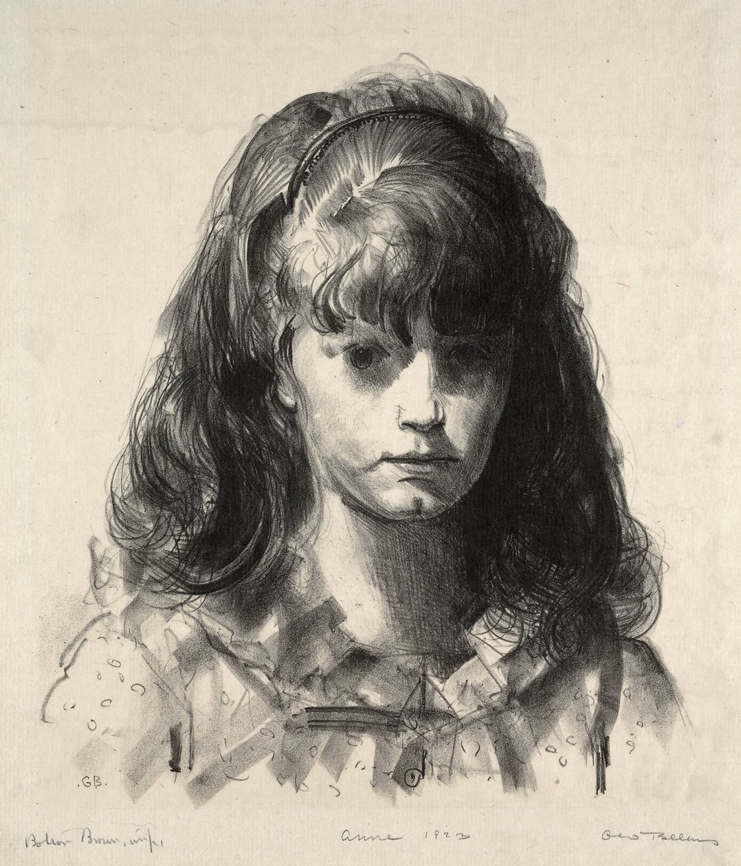 Hoofd van Anne door George Bellows