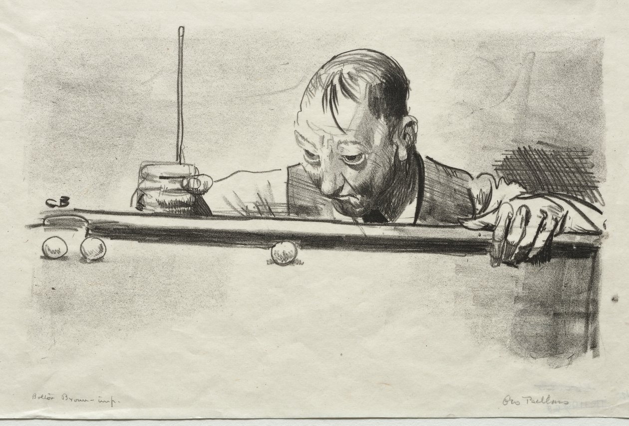 Indooratleet, Tweede steen door George Bellows
