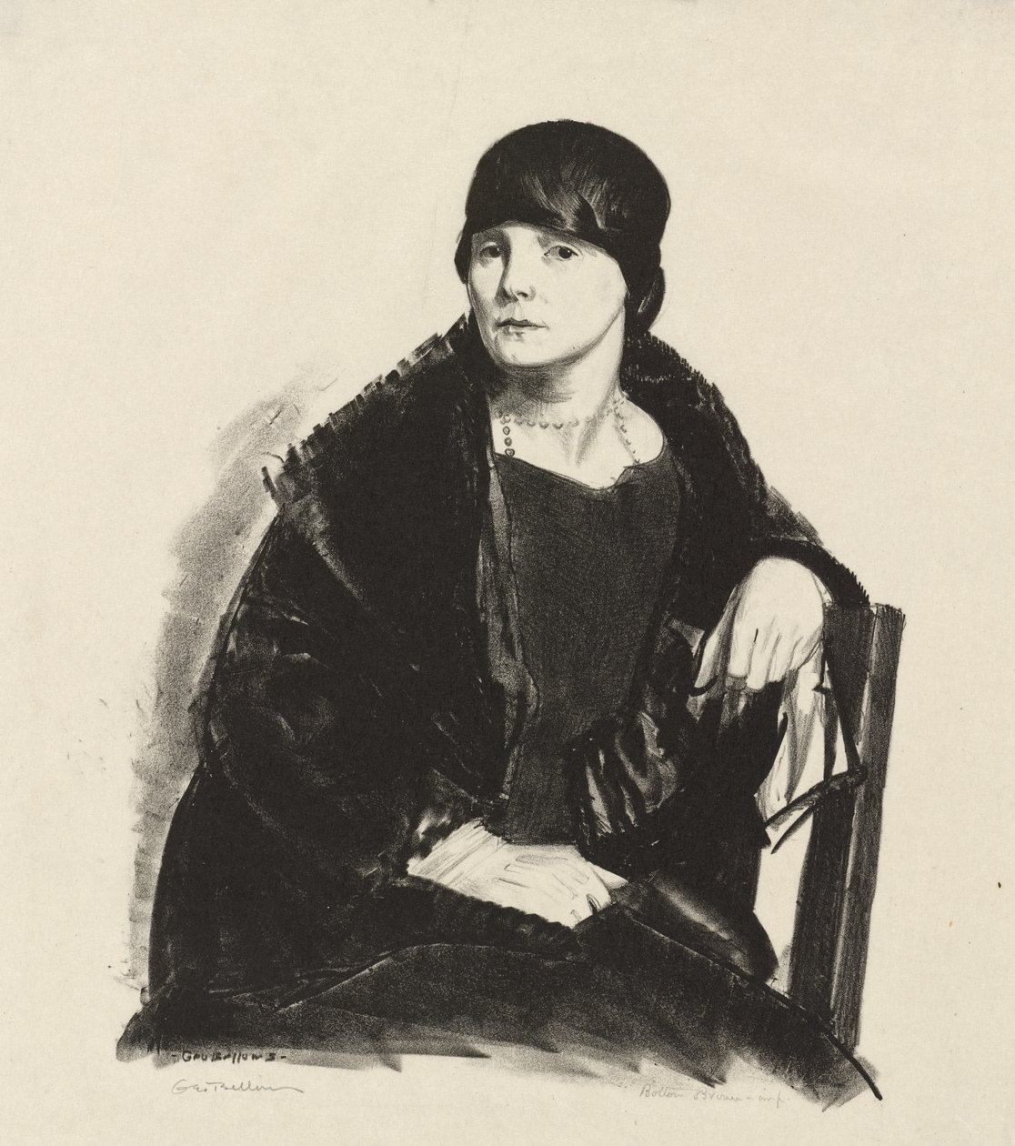 Portret van mevrouw R. door George Bellows