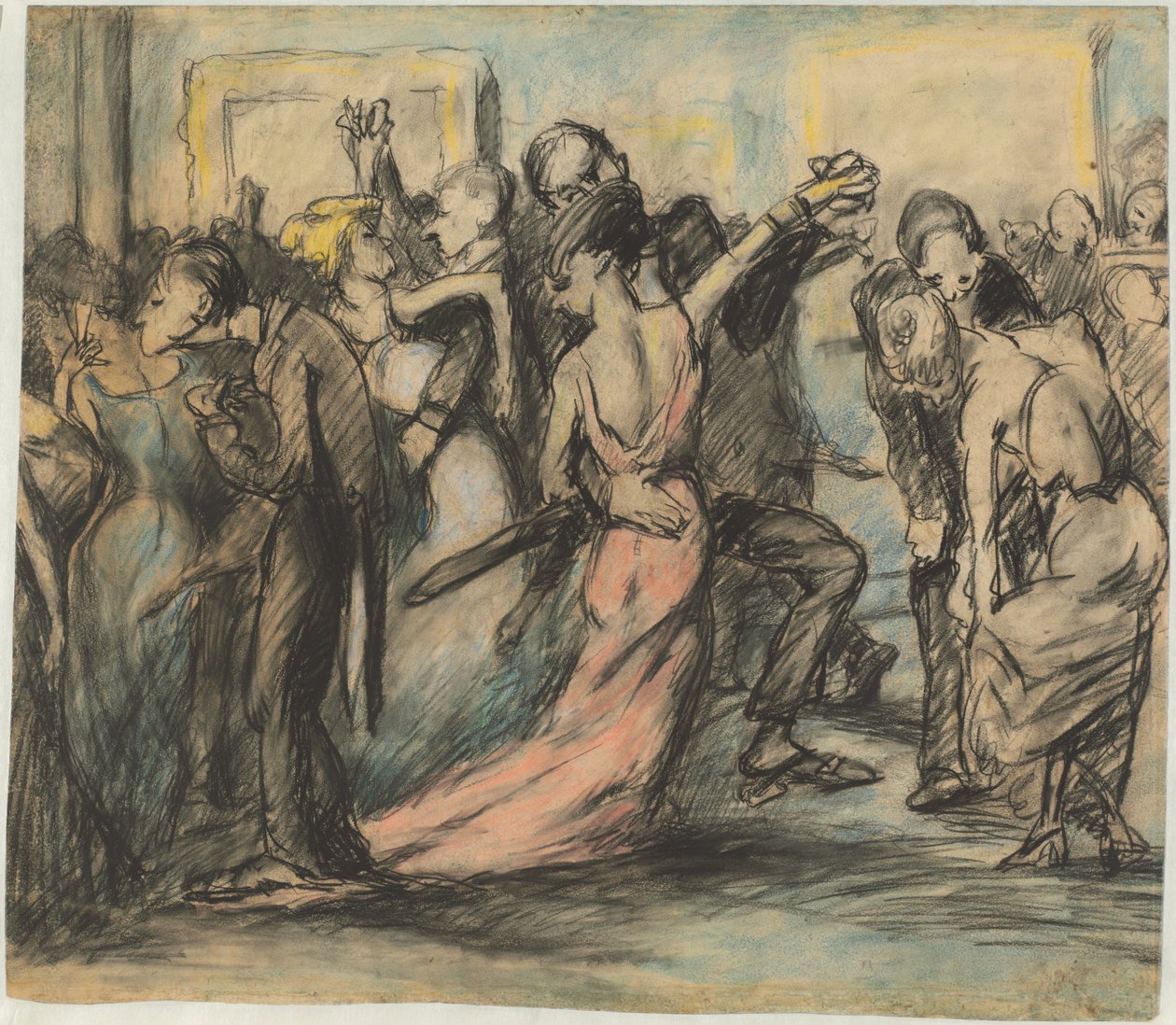 Society Ball [vers] door George Bellows