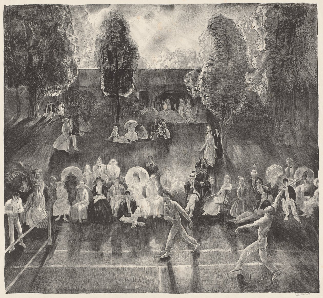 Tennis door George Bellows